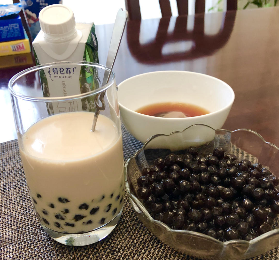 云中漫步29做的自制珍珠奶茶