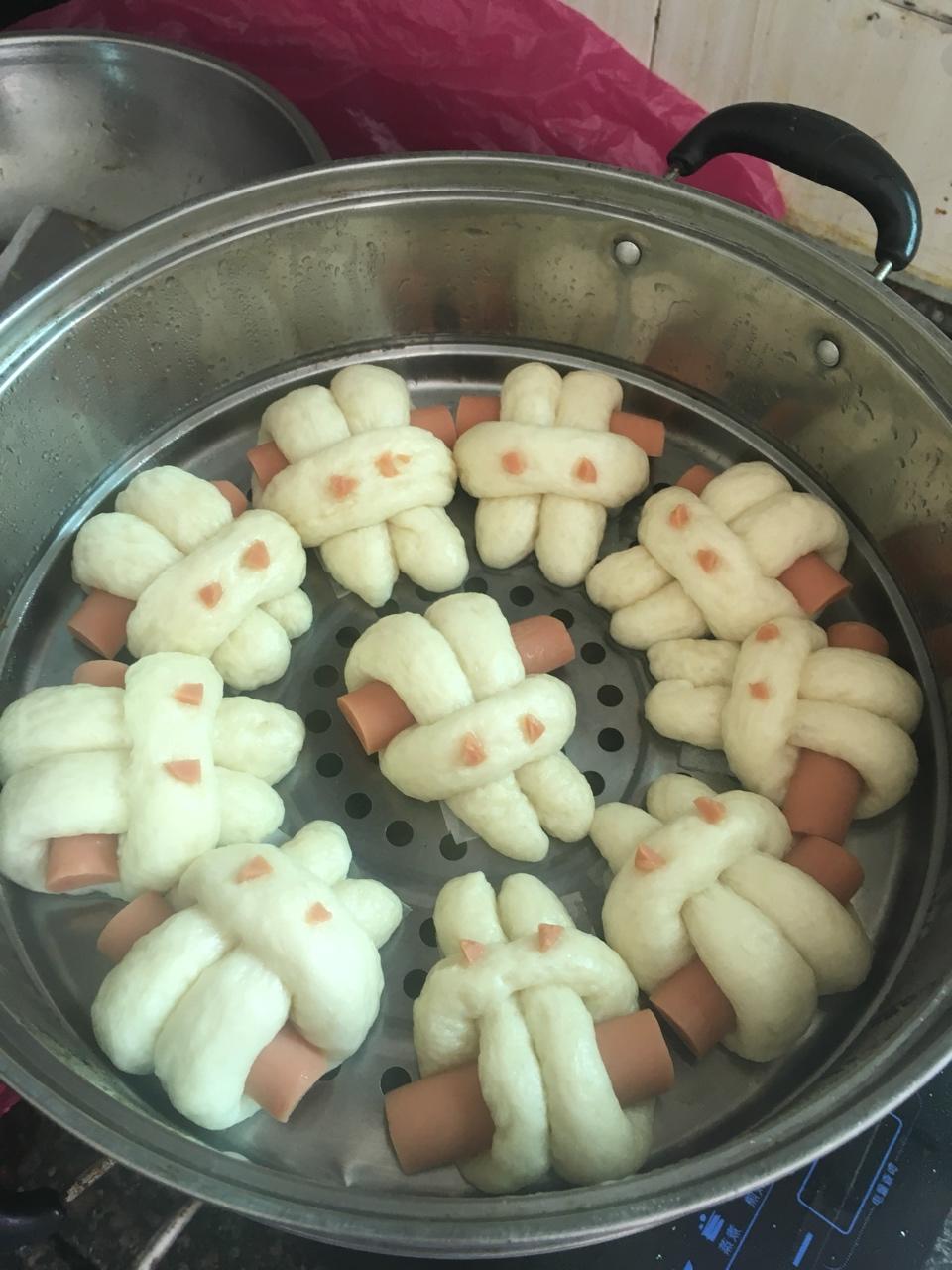 兔子香肠馒头（一次发酵）