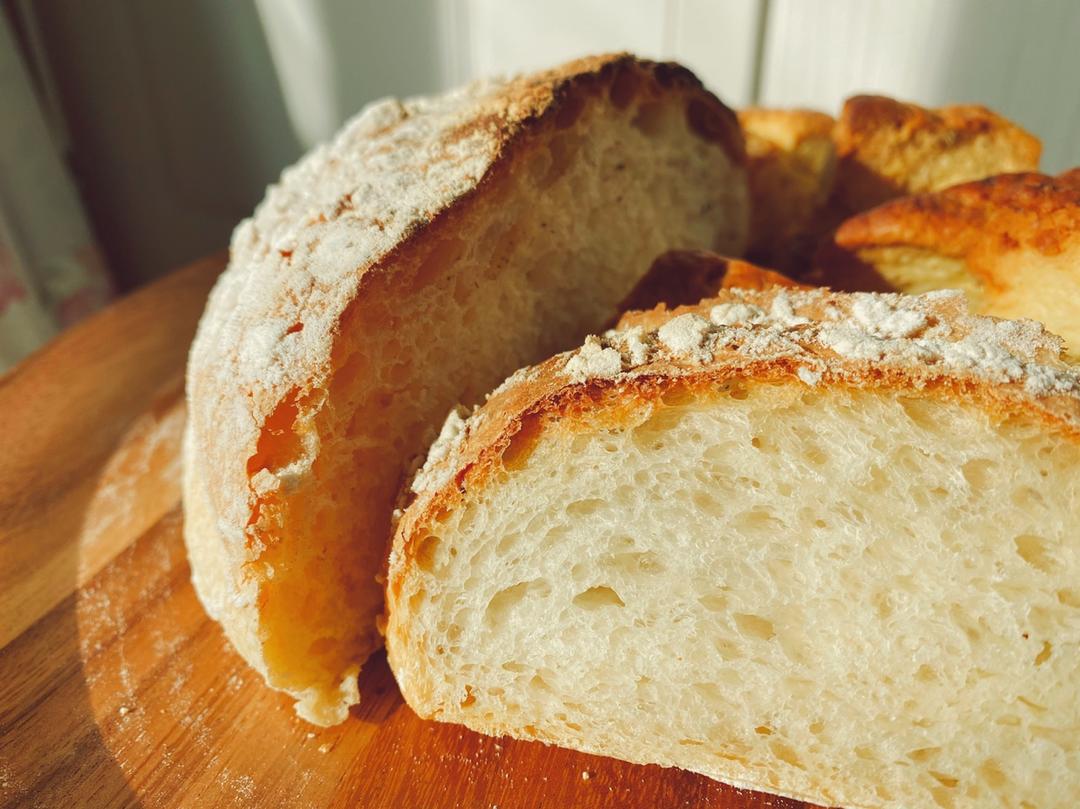 完全不用揉的面包，对，完全不用揉！ | Ciabatta