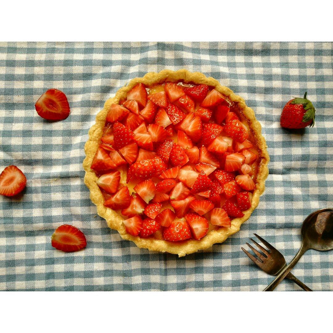 蓝莓草莓奶酪派（含半果酱做法）