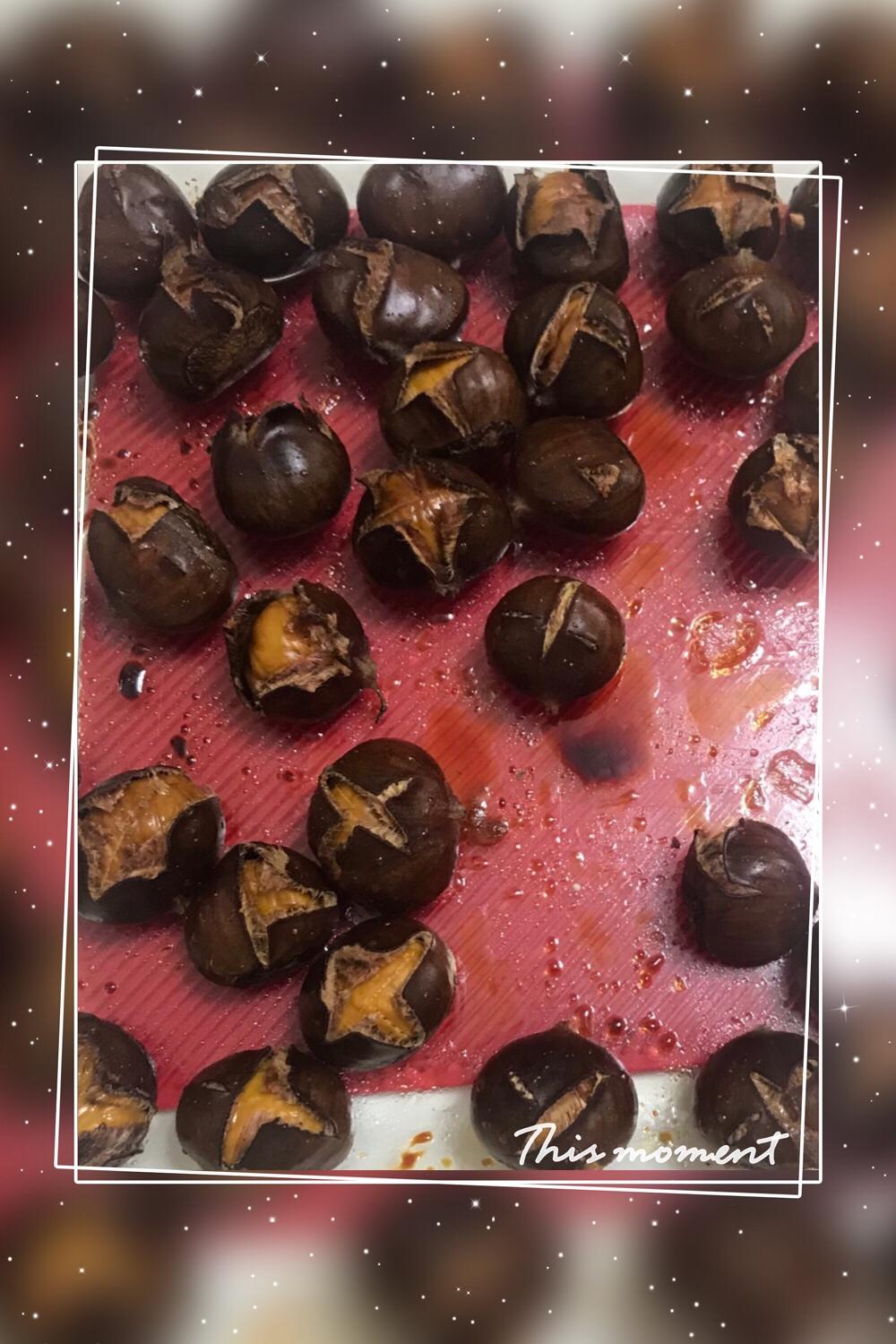 烤箱版糖炒栗子