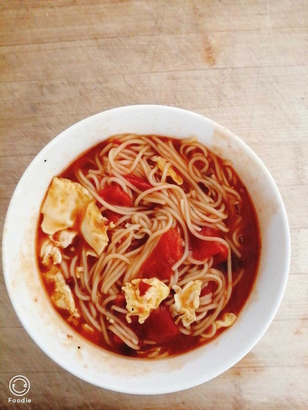 浓汤番茄捞面！大人小孩都爱吃