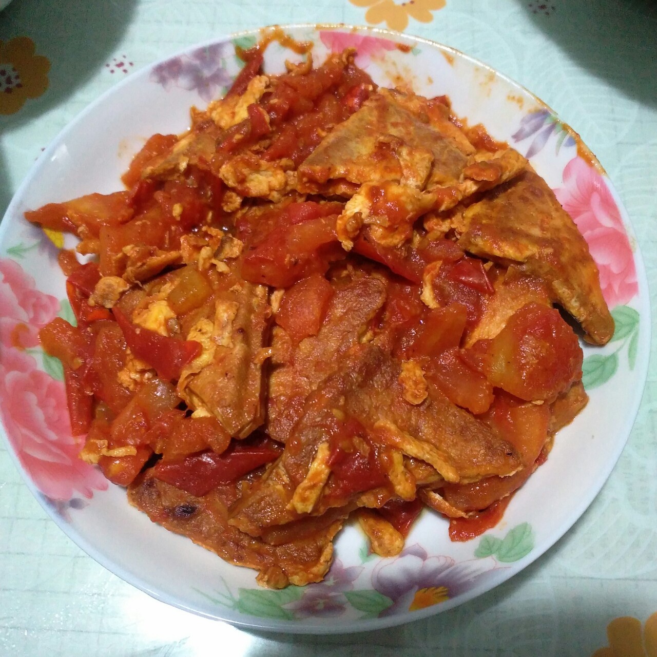 西红柿烧豆腐