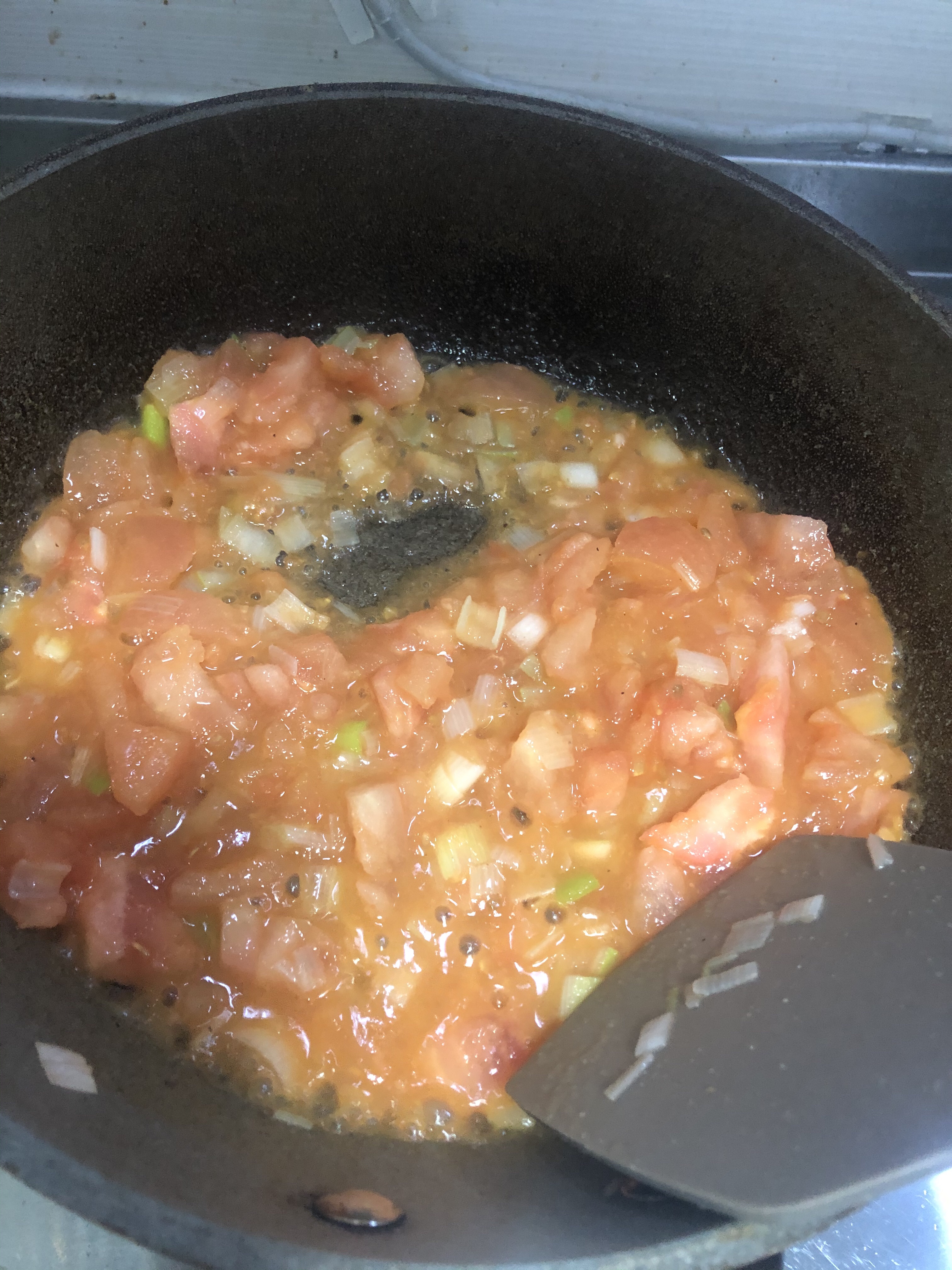 一人食的番茄虾仁疙瘩汤的做法 步骤6