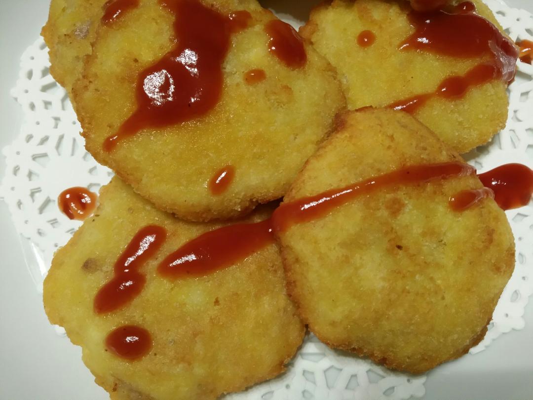 鸡胸肉可乐饼