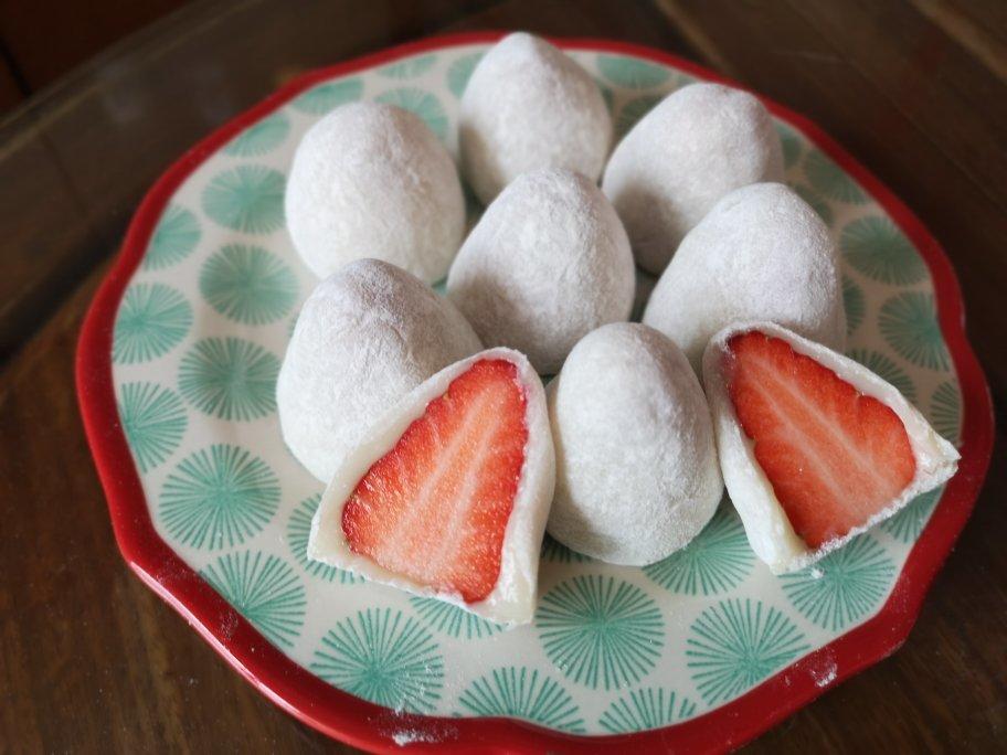 ㊙️无需烤箱‼️一次成功的草莓糯米糍❗️超可爱#北鼎养生壶食谱#