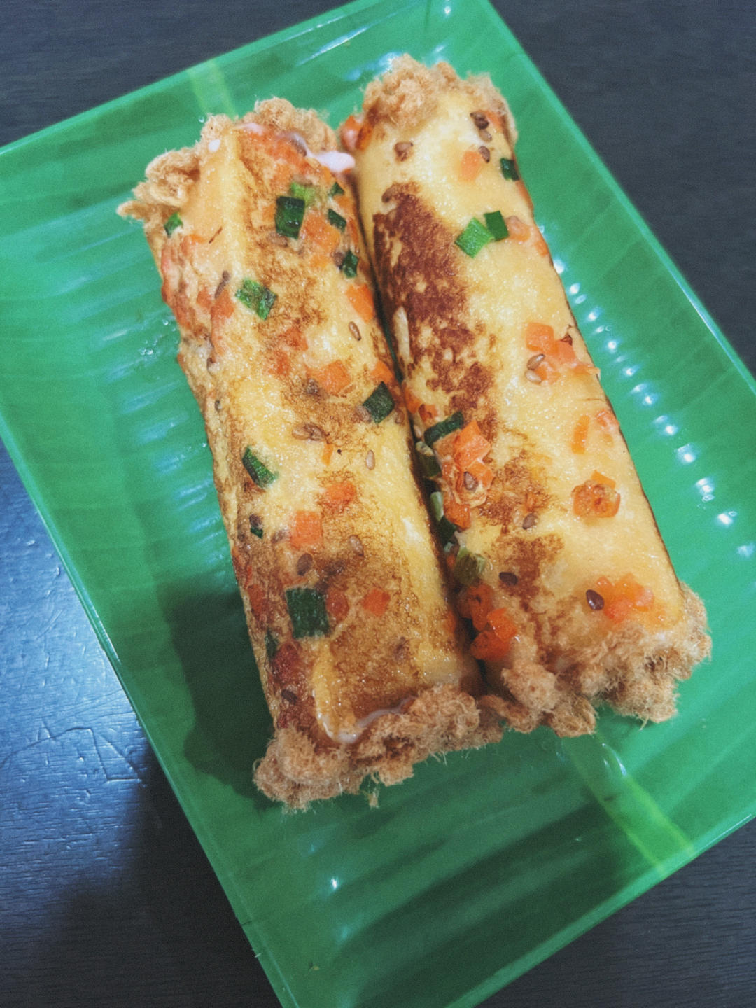 🌈不用烤箱❗️好吃到爆的肉松吐司卷