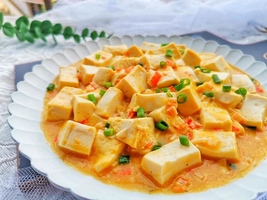 蟹黄豆腐 超级下饭 简单易学的做法 步骤11