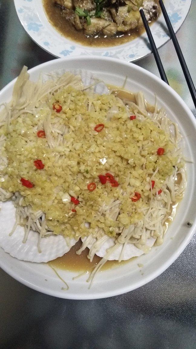 蒜蓉蒸金针菇