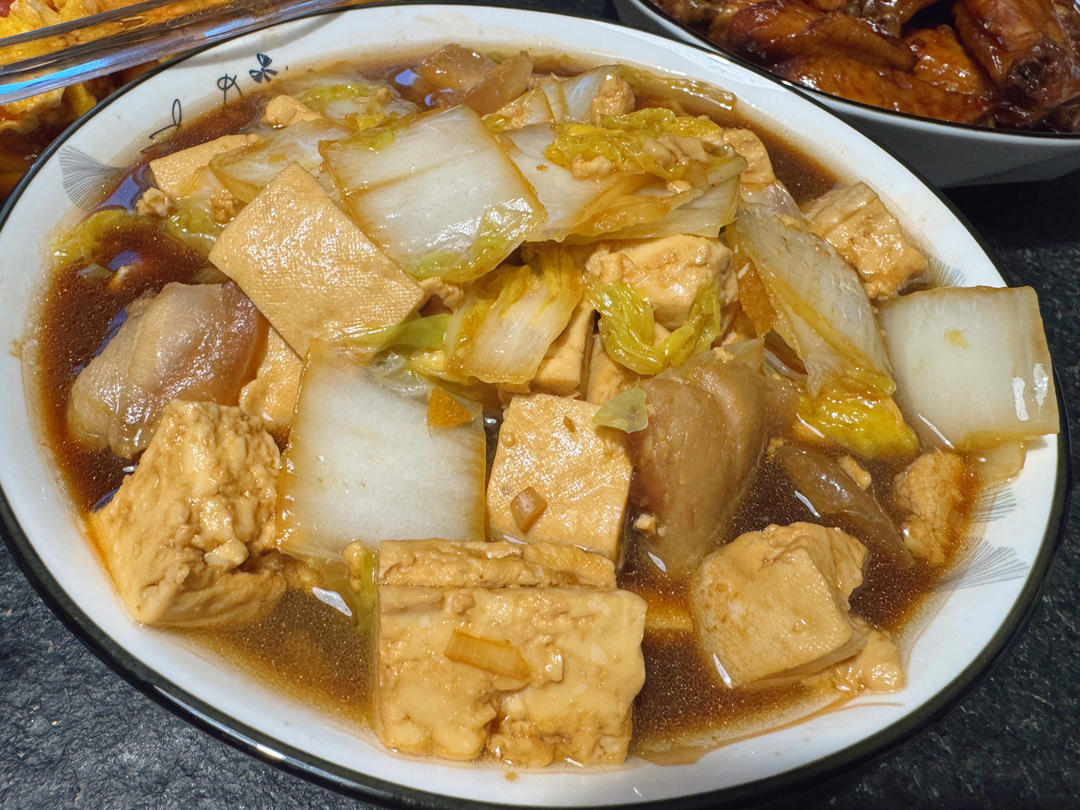 冬季最爱的家常菜！大白菜炖大豆腐或干豆腐