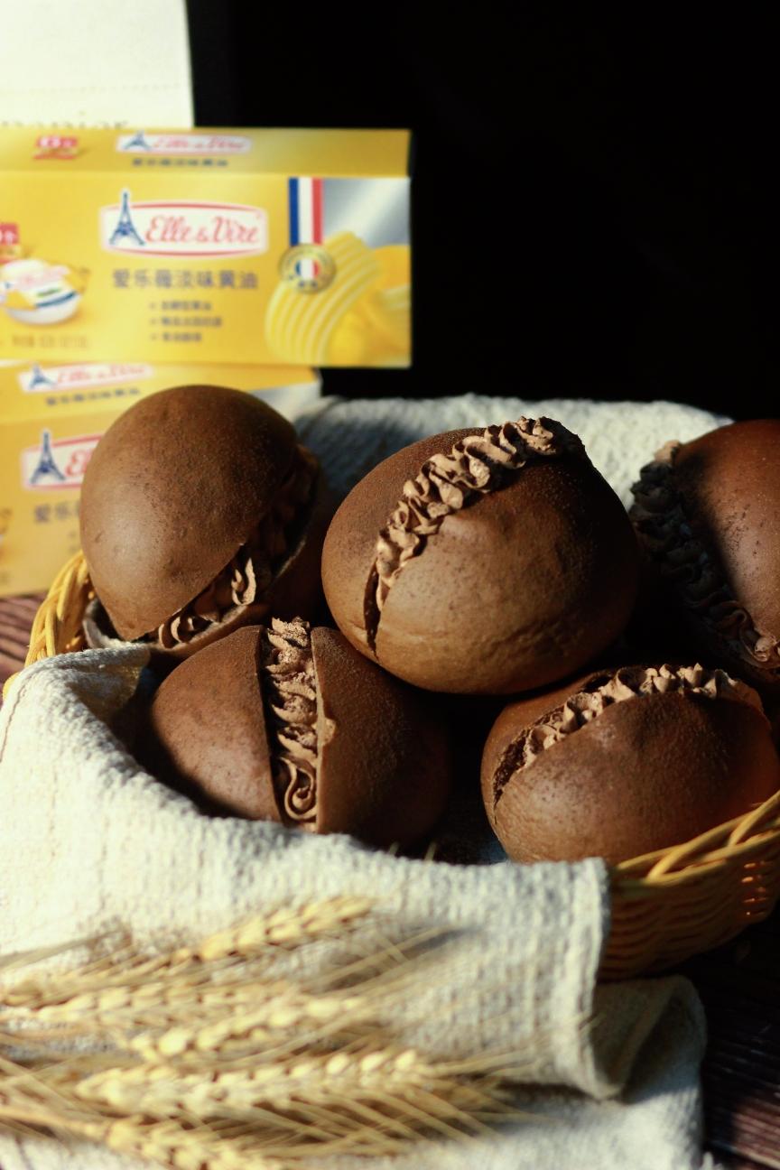 黑糖咖啡巧克力奶油面包的做法