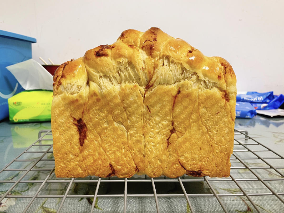 【天然酵母】香葱肉松吐司