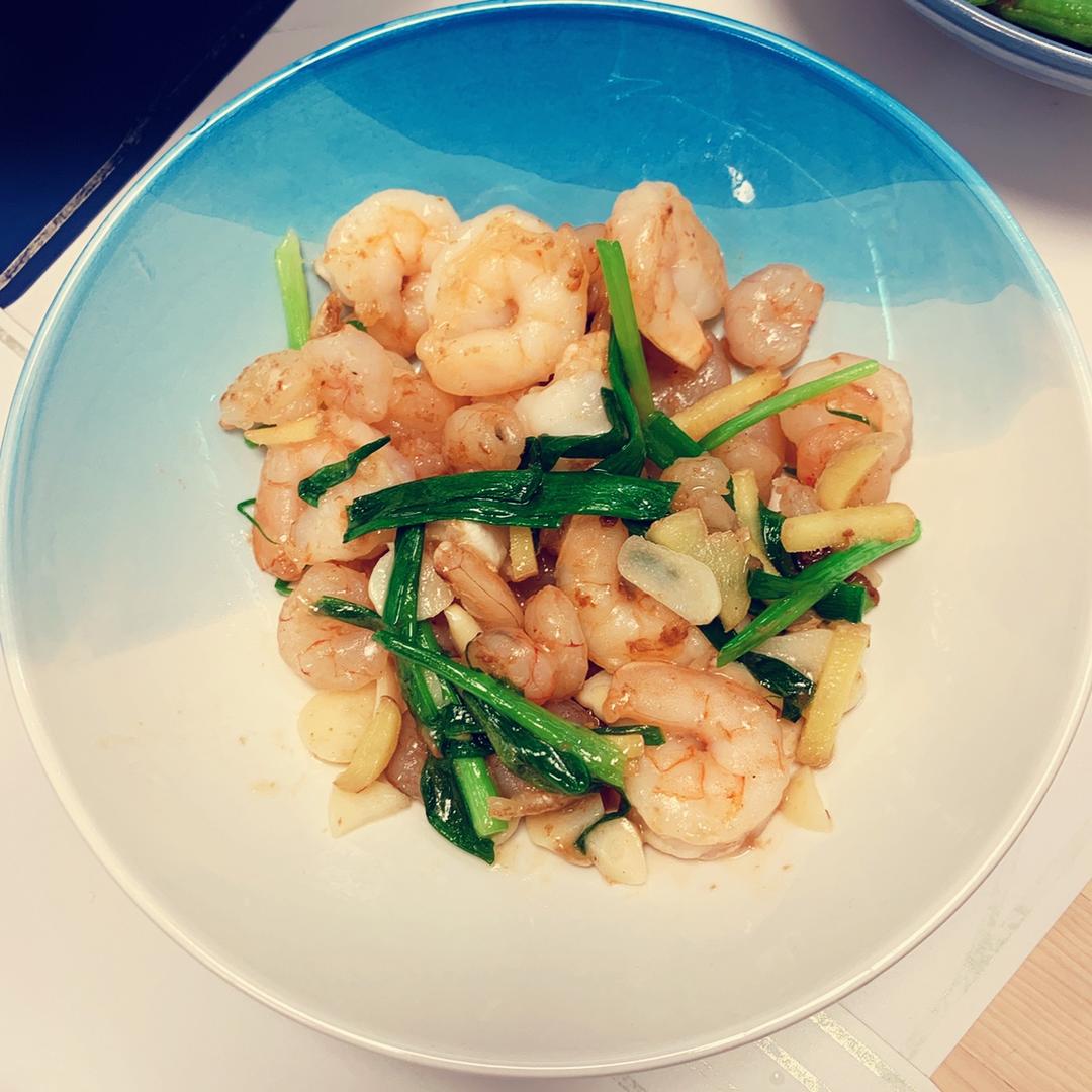 葱爆虾仁