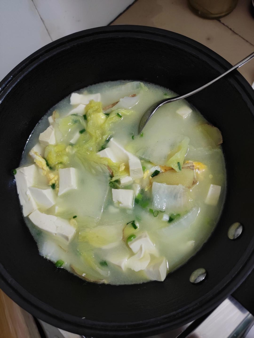 白菜豆腐汤