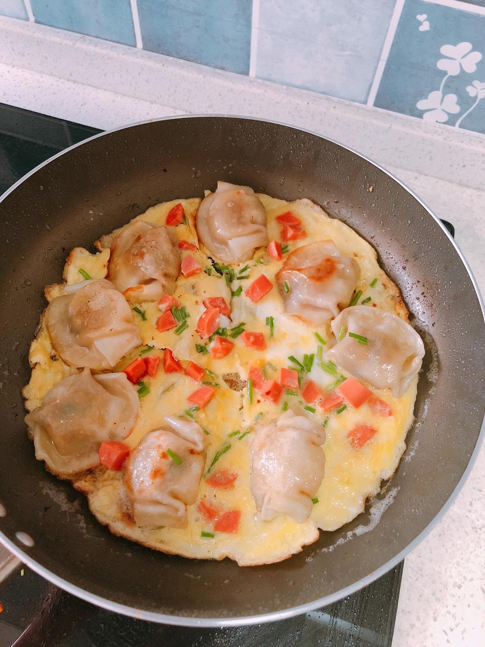 快手早餐·抱蛋煎饺