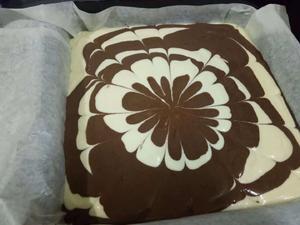 斑马纹方块蛋糕的做法 步骤14
