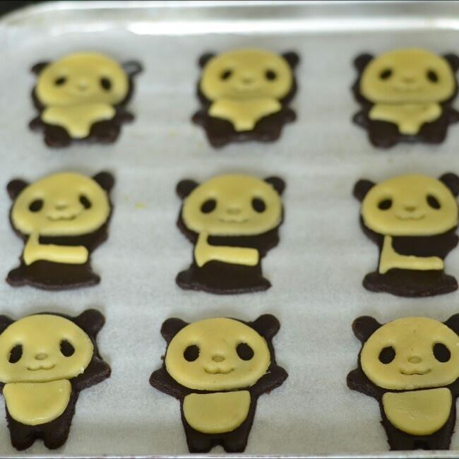 黄油熊猫饼干（低糖改良配方）的做法 步骤12