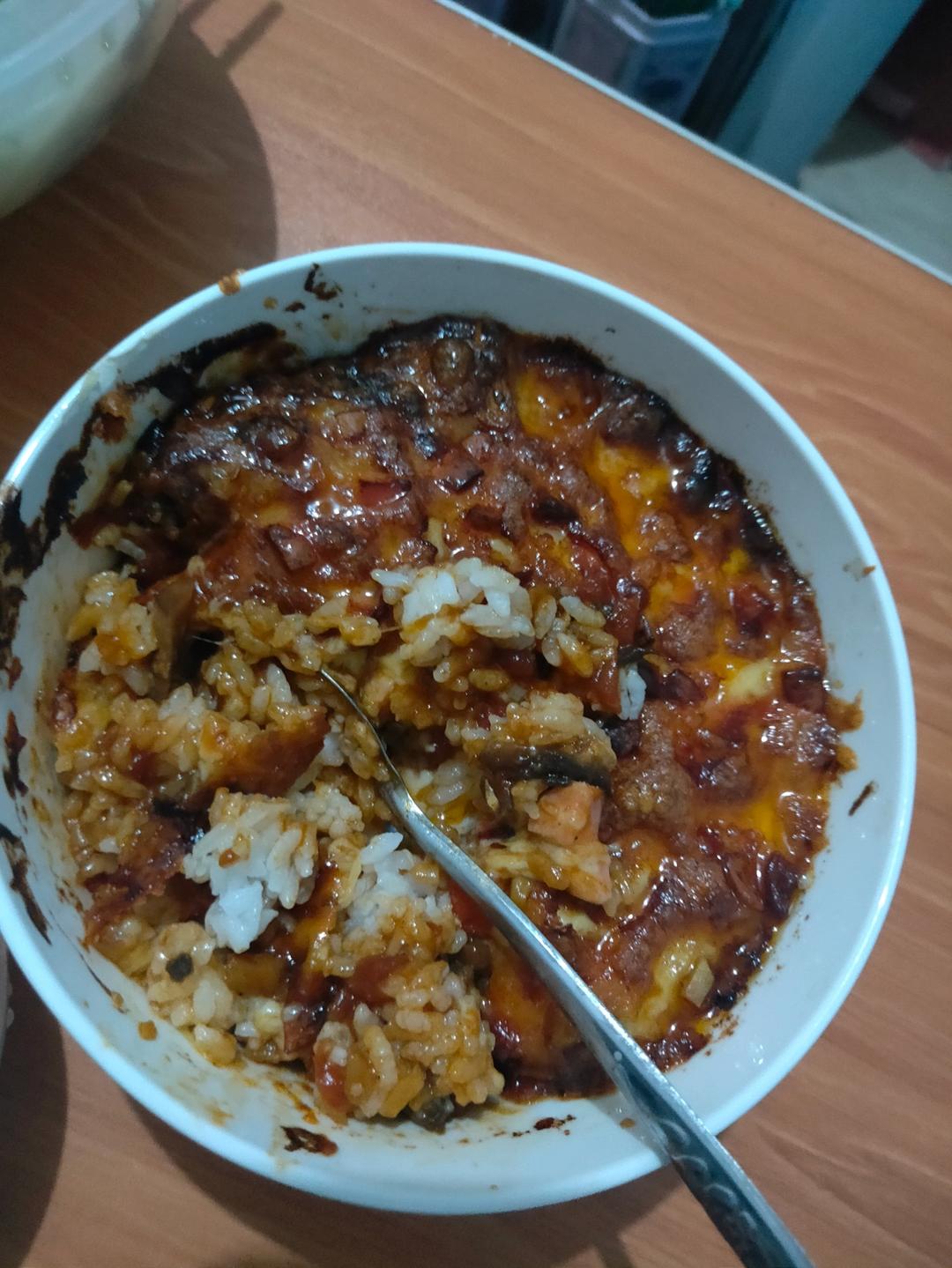 好吃到舔盘的番茄芝士焗饭（烤箱版）