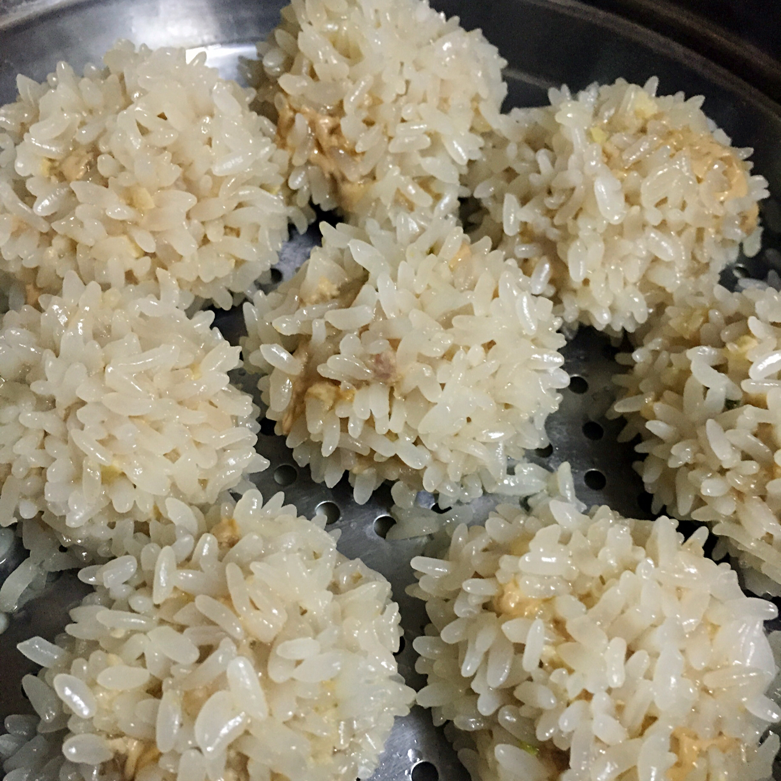 sunflower_cherry做的珍珠丸子(糯米蒸肉圆)