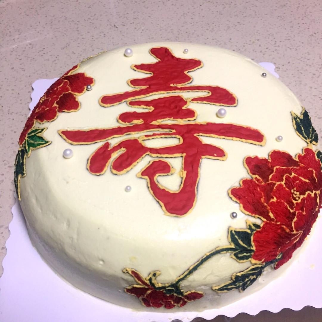 超简单的奶油霜刺绣花朵