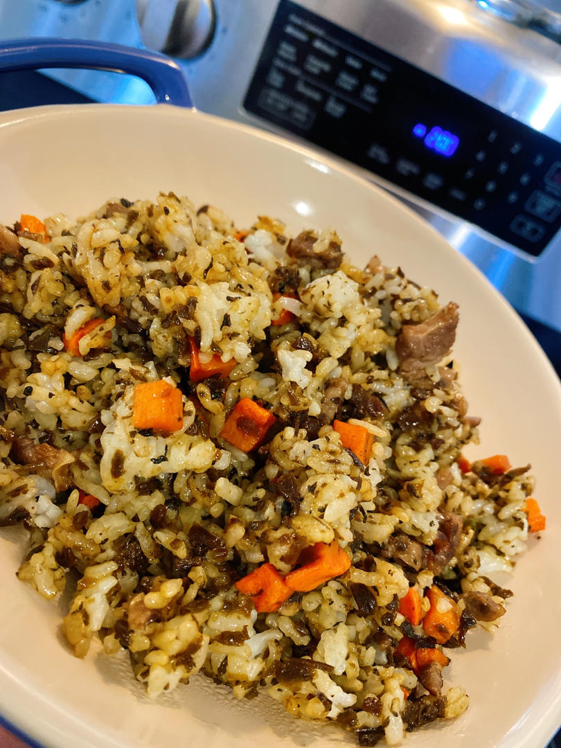 芽菜肉末炒饭