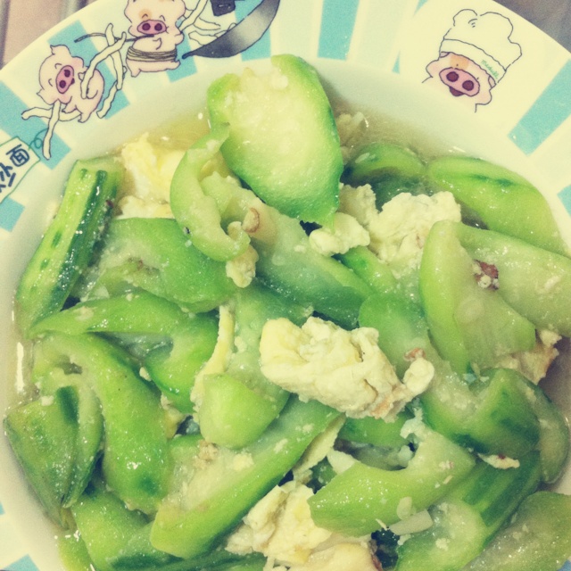 丝瓜炒蛋