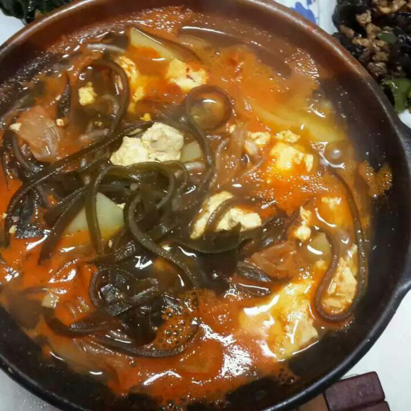 辣白菜豆腐汤