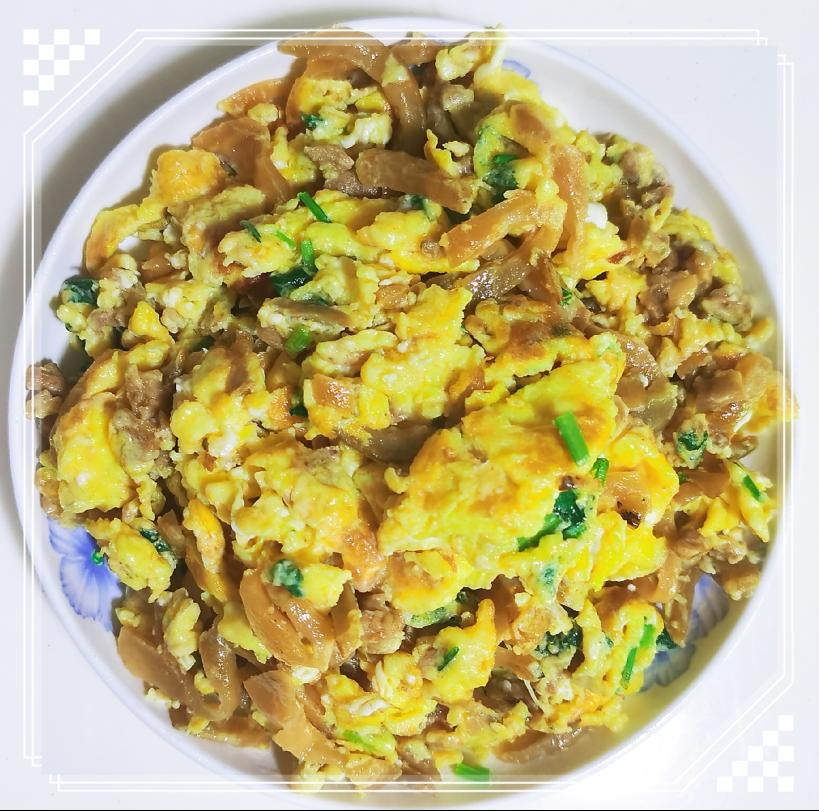 榨菜肉丝炒蛋