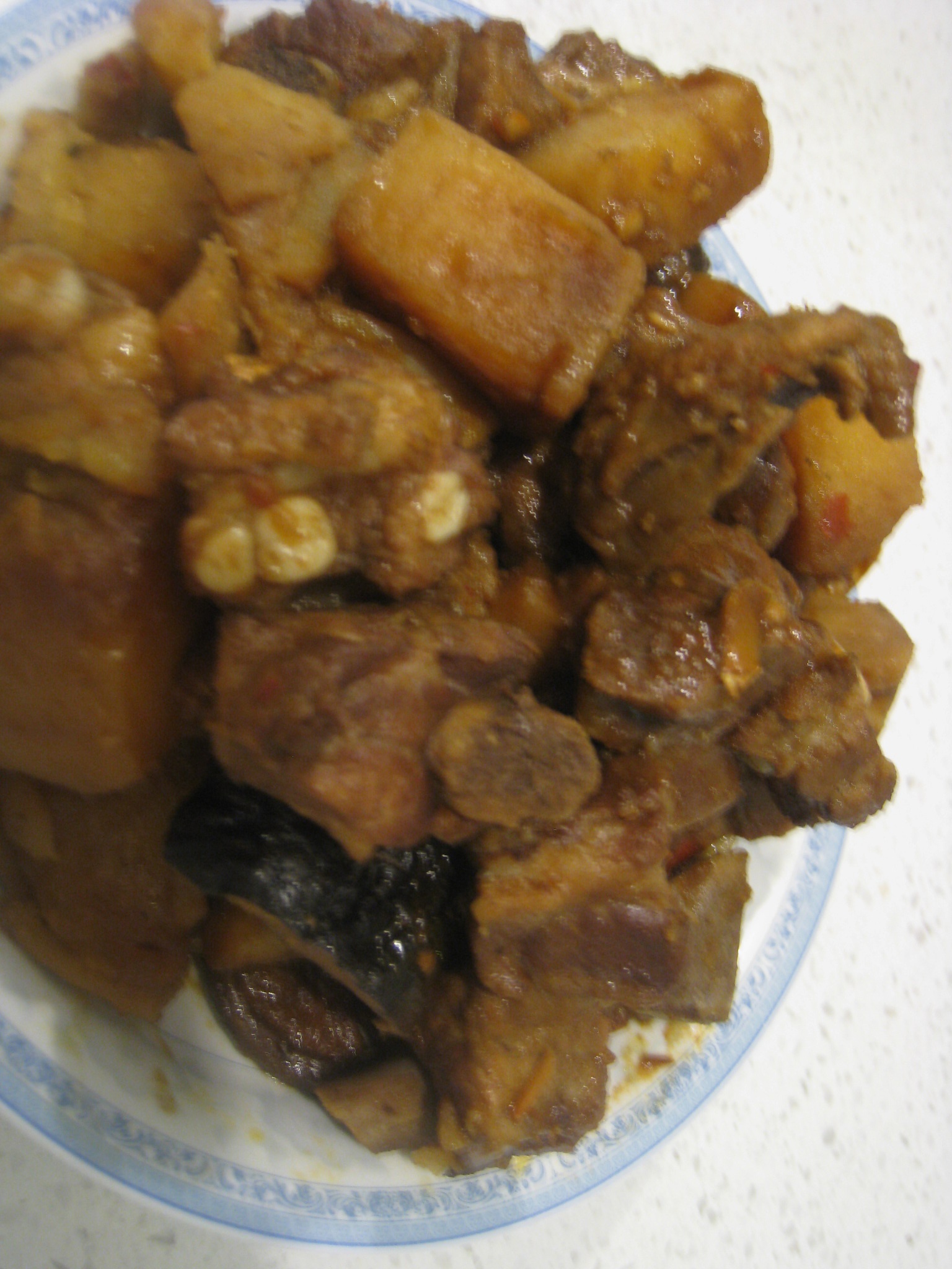 土豆蘑菇烧排骨
