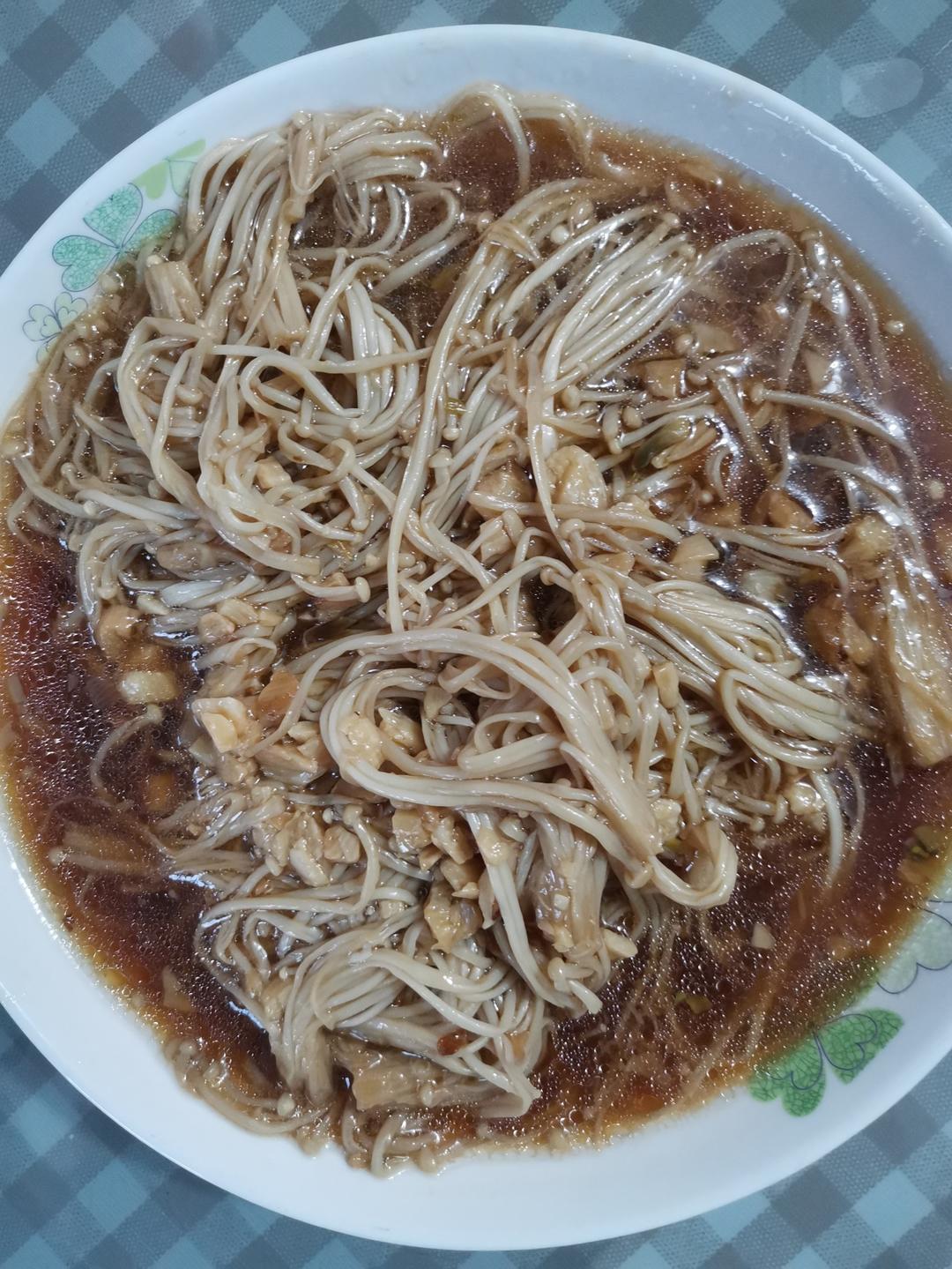 蒜蓉蒸金针菇