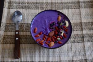 果汁机版热紫薯奶昔的做法 步骤6