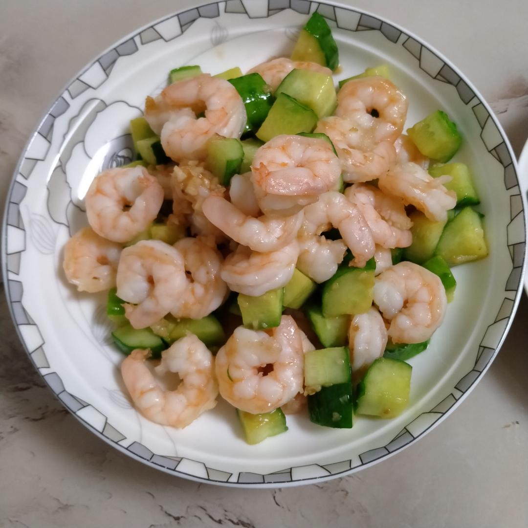 虾仁炒杂锦   什锦虾仁   黄瓜炒虾仁