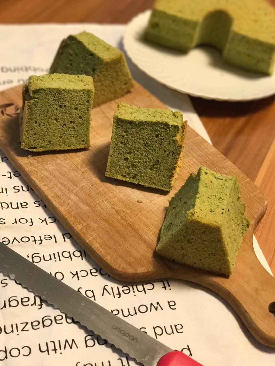 云石糯米戚风（抹茶戚风）