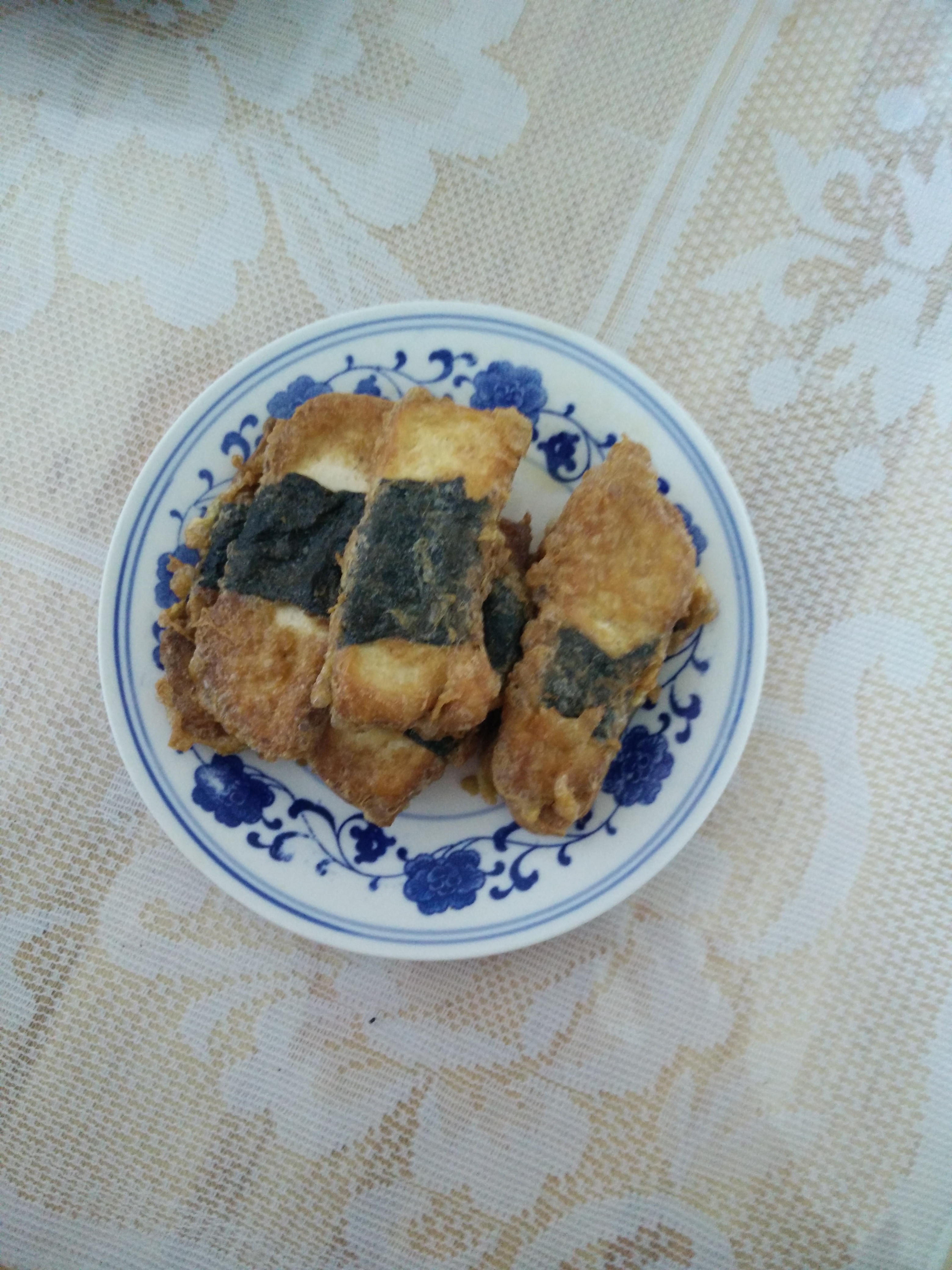 紫菜豆腐煎