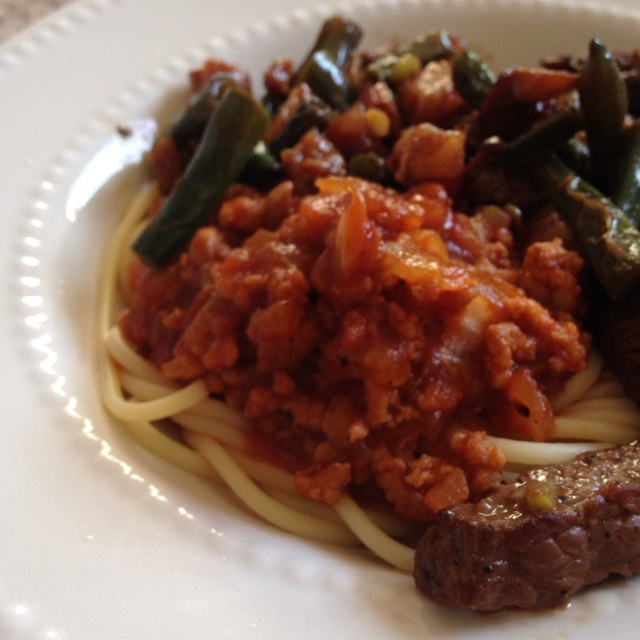 黑椒牛排（配土豆/鸡蛋，意面/蔬菜）