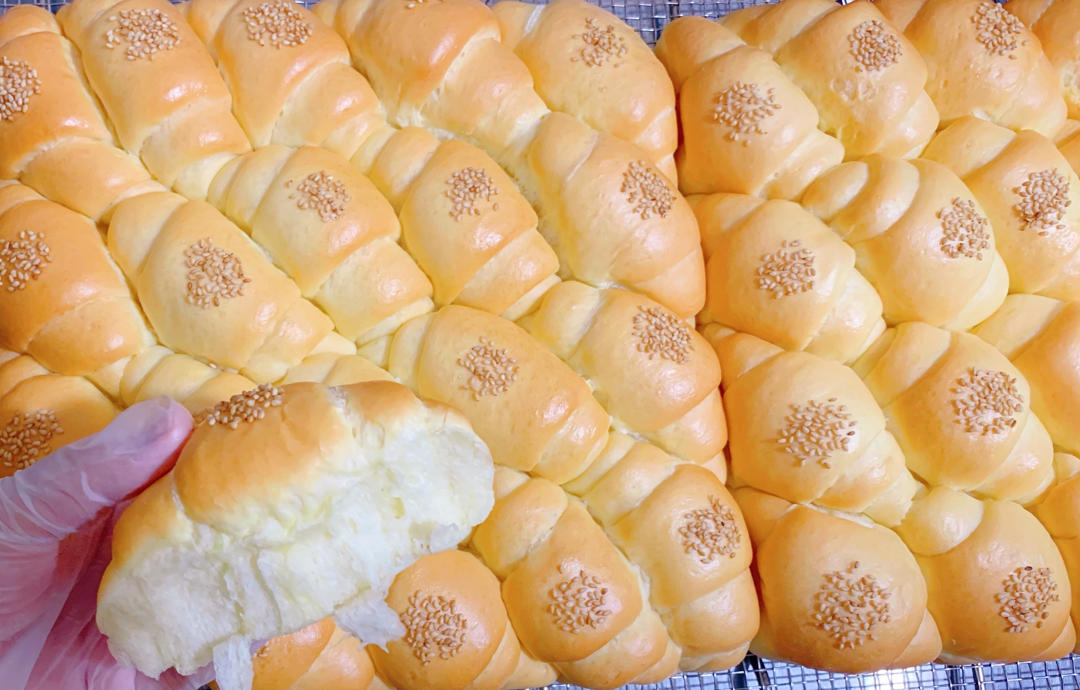 牛奶面包卷（直接法）