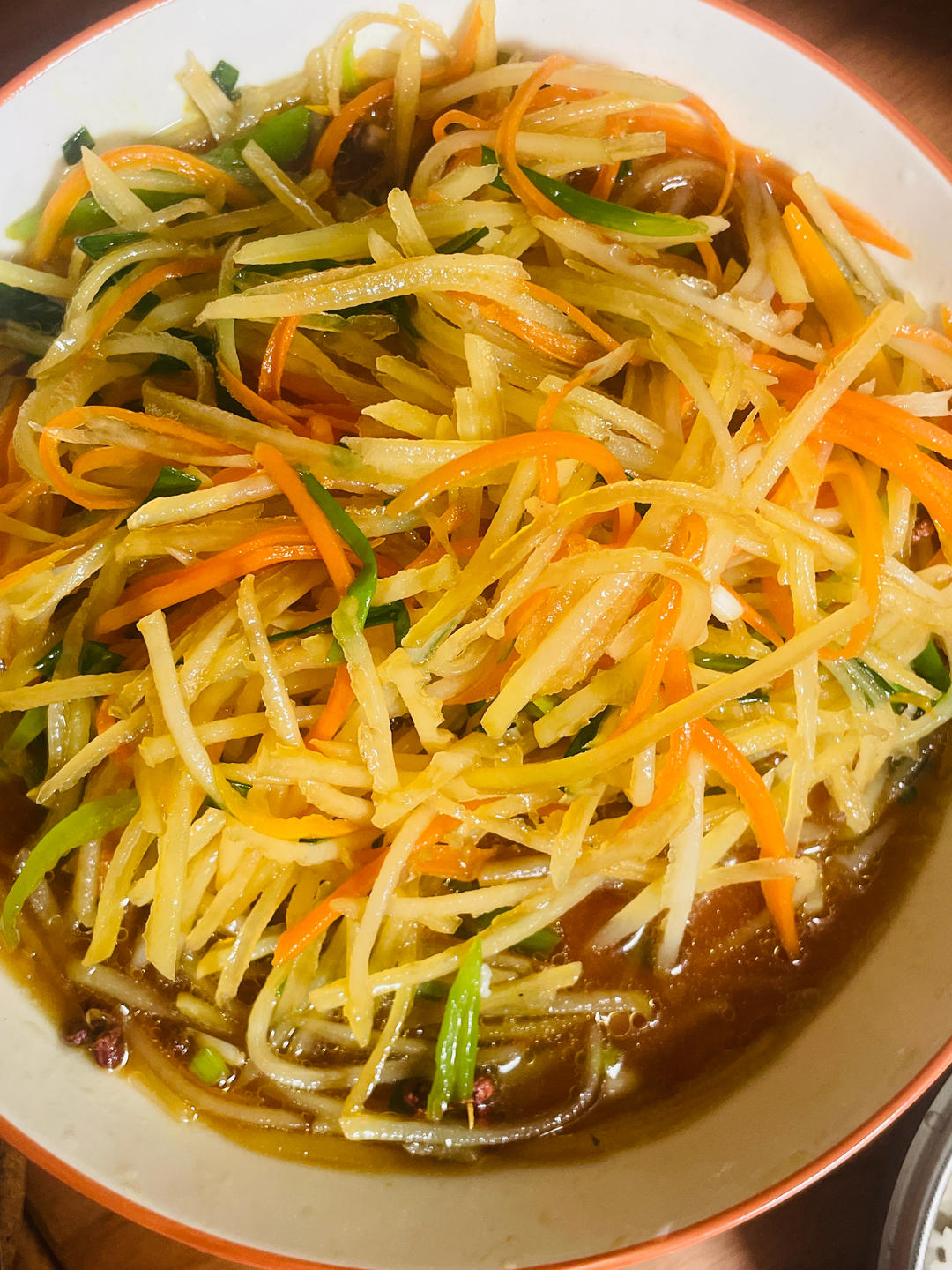 五分钟搞定‼酸爽开胃的凉拌酸辣土豆丝