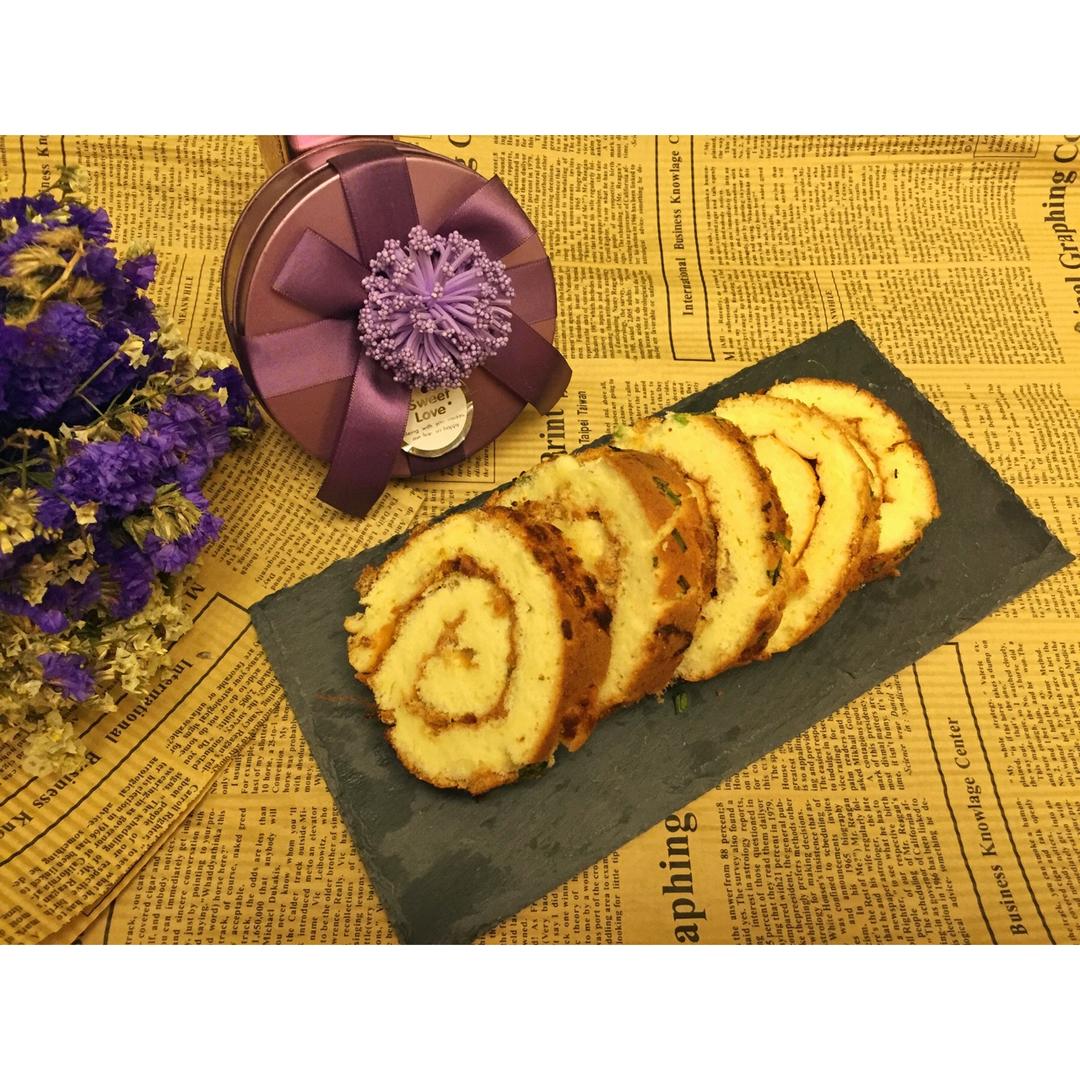 香葱肉松蛋糕卷