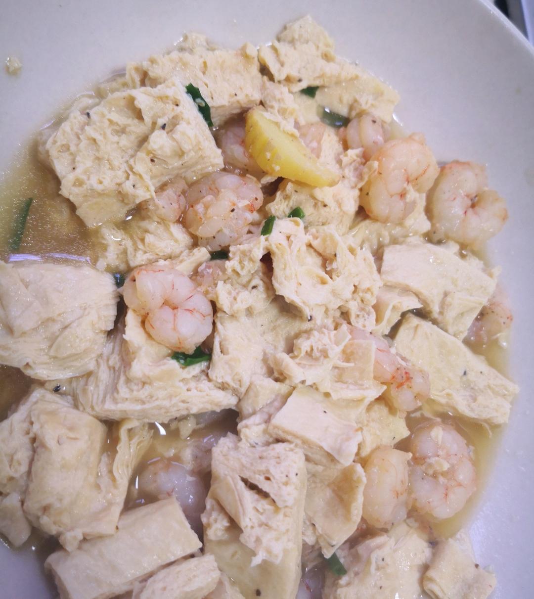 虾仁豆腐汤