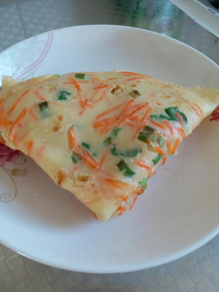 胡萝卜丝鸡蛋饼