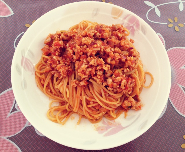 番茄肉酱意大利面