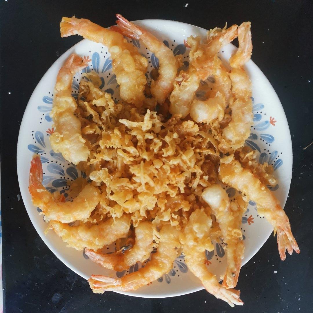 ㊙️炸日式天妇罗面糊的黄金比例✌️《炸天妇罗虾》《炸天妇罗南瓜》