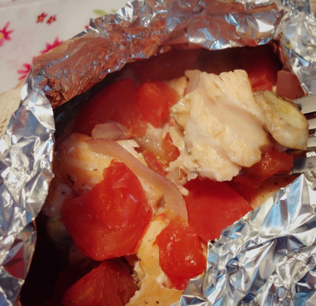 锡纸烤三文鱼  （Salmon Baked in Foil）