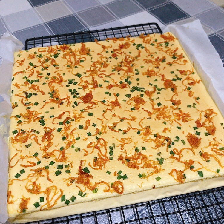 香葱肉松卷 蛋糕卷-无敌美味