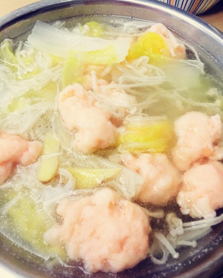 虾滑娃娃菜