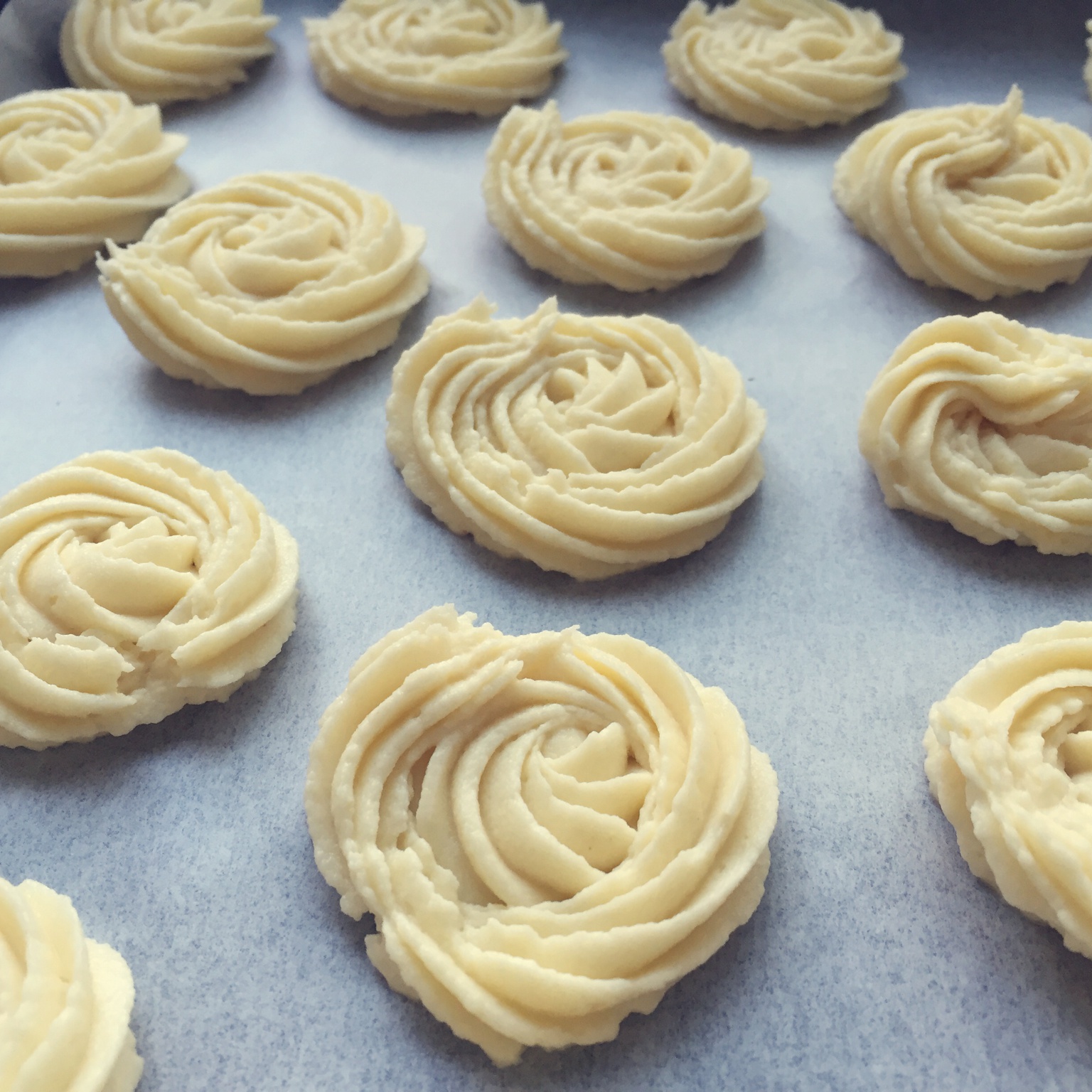 挤花毫无压力的巧克力曲奇