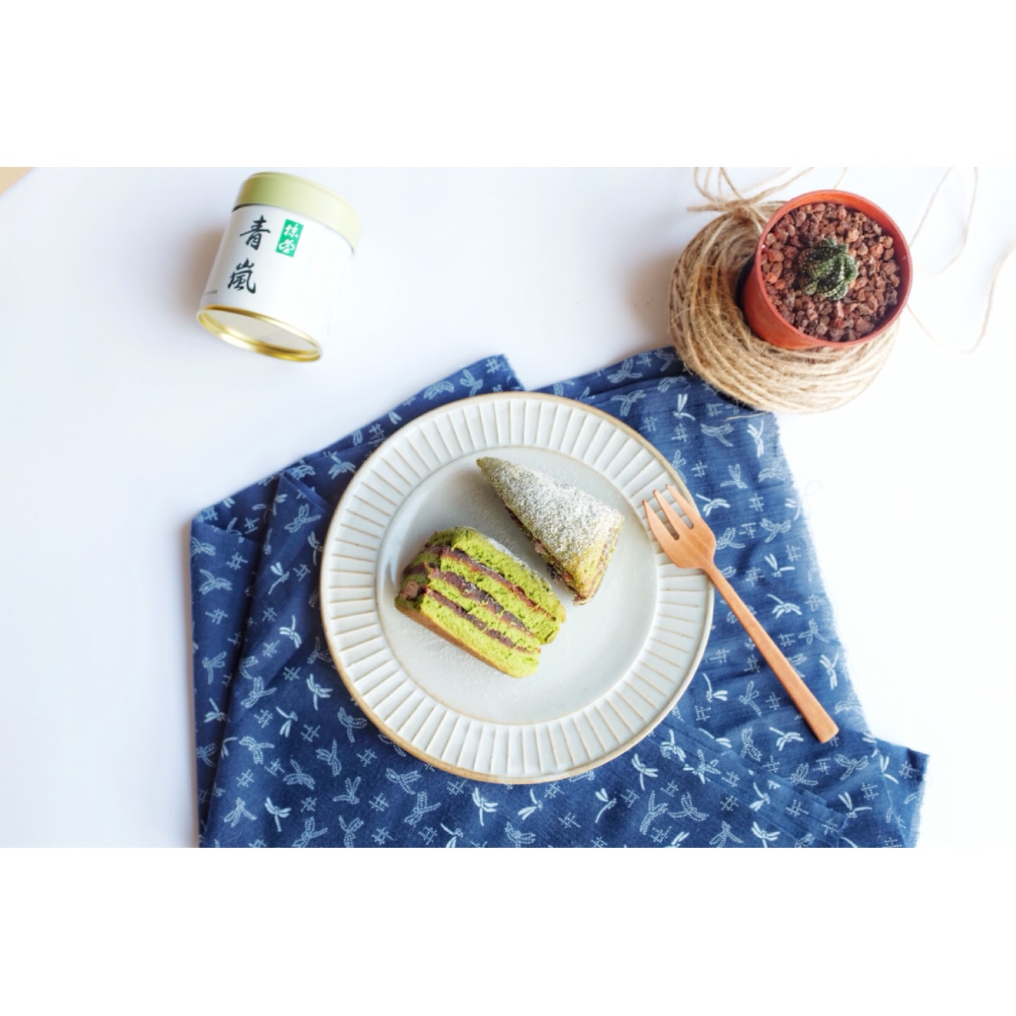 抹茶红豆沙千层司康