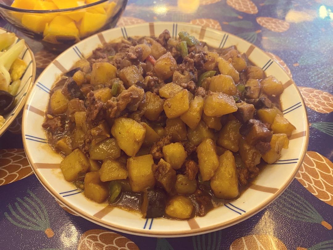 ㊙️香菇土豆肉沫拌饭❗️比外卖还好吃