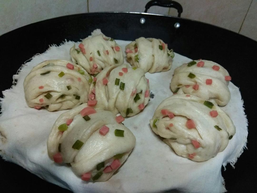 重葱火腿花卷