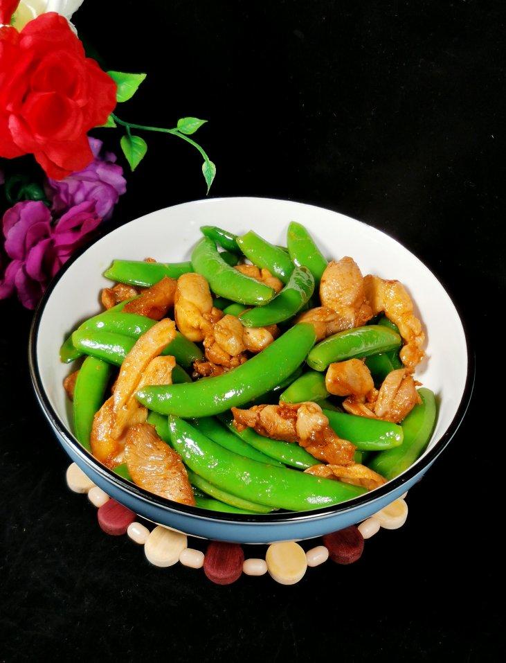 tj隆哥做的甜豆炒牛肉